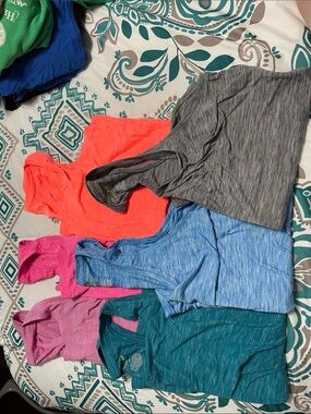 Womens Sleeveless Active Tank Top - Gray, Blue, Teal, Pink, Coral